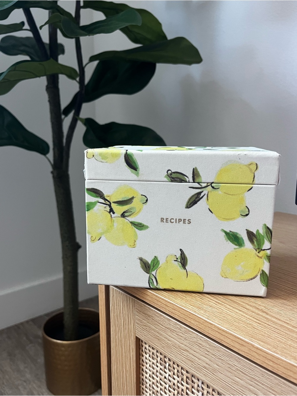 Kate Spade Lemon Recipe Box